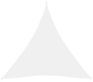 Parasolar, alb, 3x3x3 m, țesătură oxford, triunghiular