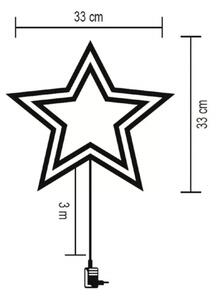 Decorațiune LED de Crăciun de fereastră 35xLED/230V IP44 alb cald