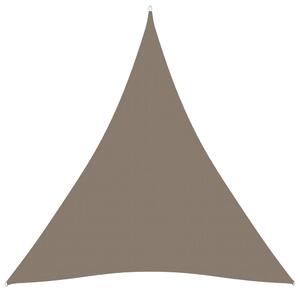 Parasolar, gri taupe, 3x3x3 m, țesătură oxford, triunghiular