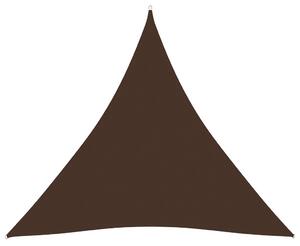 Parasolar, maro, 4,5x4,5x4,5 m, țesătură oxford, triunghiular