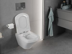 Mexen Vito vas de toaletă Rimless cu capac slim cu închidere lentă, duroplast, Albă - 30174000