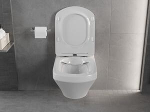 Mexen Vito vas de toaletă Rimless cu capac slim cu închidere lentă, duroplast, Albă - 30174000
