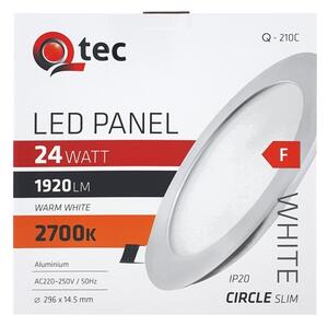 Corp de iluminat LED încastrat QTEC LED/24W/230V 2700K