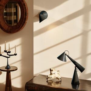 Tom Dixon Aplică LED Pose, verde, 21 cm, plastic, reglabil, Verde, Camera de zi / sufragerie, Metal, Design, Perete rotund