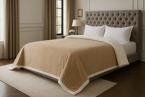 Patura Blanket Cu Blanita Cocolino Moale si Calduroasa- 200x220 Cm