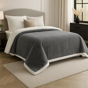 Patura Blanket Cu Blanita Cocolino Moale si Calduroasa- 200x220 Cm