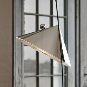Tom Dixon Lampă suspendată LED Pose de Dixon, argintiu, Ø 43 cm, oțel, dimabil, reglabil, Metalic, Camera de zi / sufragerie, Metal, Design