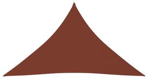 Parasolar cărămiziu 2,5x2,5x3,5 m țesătură oxford triunghiular