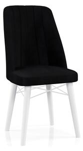 Scaun Babyface Madrid Negru Picioare Albe