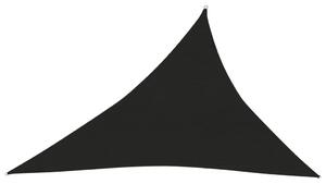 Pânză parasolar, negru, 3x4x5 m, HDPE, 160 g/m²