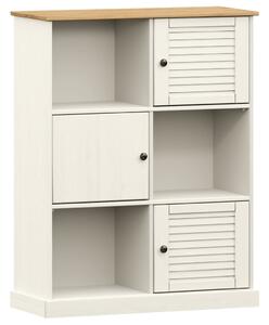 Bibliotecă VIGO, alb, 90x35x114,5 cm, lemn masiv de pin