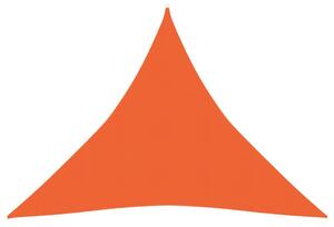 Pânză parasolar, portocaliu, 4x4x4 m, HDPE, 160 g/m²