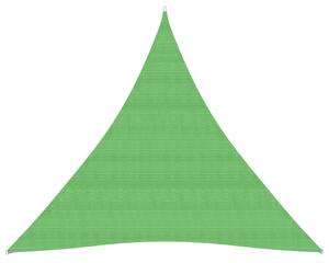 Pânză parasolar, verde deschis, 4x4x4 m, HDPE, 160 g/m²