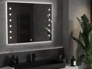 Mexen Ner oglindă iluminată de baie 100 x 80 cm, LED 6000K, anti aburire - 9809-100-080-611-00