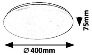 Rabalux 5449 - Lampă de tavan LED dimabilă DANNY LED/36W/230V + telecomandă