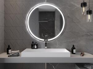 Mexen Rose oglindă iluminată de baie, rotunde 100 cm, LED 6000K, anti aburire - 9810-100-100-611-00