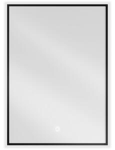 Mexen Erma oglindă iluminată de baie 50 x 70 cm, LED 6000K, anti aburire, ramă neagră - 9814-050-070-611-70