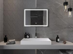 Mexen Miko oglindă iluminată de baie 80 x 60 cm, LED 6000K, anti aburire - 9819-080-060-611-00