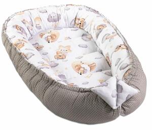 Cosulet bebelus pentru dormit Kidizi Baby Nest Cocoon 90x50 cm Koala Dreams