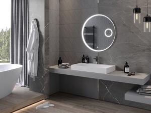 Mexen Ella oglindă iluminată de baie cu oglindă cosmetică, rotunde 80 cm, LED 6000K, anti aburire - 9811-080-080-611-00