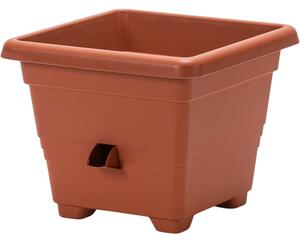 Plastia Ghiveci flori cu auto-udare Bergamot 30 x 30 cm maro deschis, 30 x 30 cm