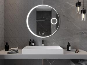 Mexen Ella oglindă iluminată de baie cu oglindă cosmetică, rotunde 90 cm, LED 6000K, anti aburire - 9811-090-090-611-00