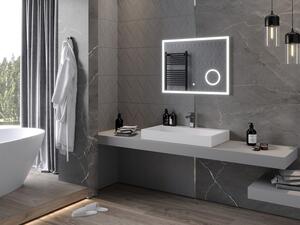 Mexen Kala oglindă iluminată de baie cu oglindă cosmetică 80 x 60 cm, LED 6000K, anti aburire - 9820-080-060-611-00