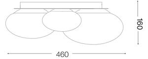 Plafonieră LED Ideal Lux NINFEA 3xLED/9W/230V auriu
