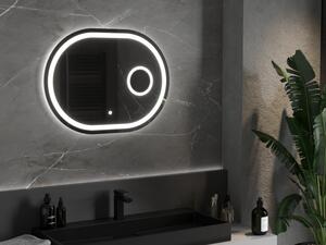 Mexen Umba oglindă iluminată de baie cu oglindă cosmetică 80 x 60 cm, LED 6000K, anti aburire - 9822-080-060-611-00