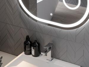 Mexen Umba oglindă iluminată de baie cu oglindă cosmetică 80 x 60 cm, LED 6000K, anti aburire - 9822-080-060-611-00