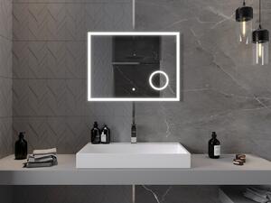 Mexen Kala oglindă iluminată de baie cu oglindă cosmetică 80 x 60 cm, LED 6000K, anti aburire - 9820-080-060-611-00