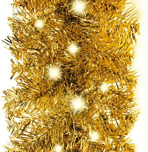 Ghirlandă de Crăciun cu lumini LED, auriu, 5 m