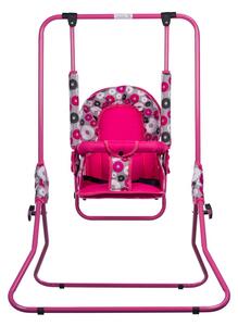 Leagan pentru copii, Top Kids, pentru interior si exterior, Pink Flowers
