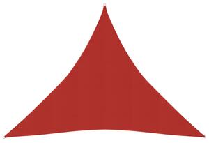 Pânză parasolar, roșu, 4,5x4,5x4,5 m, HDPE, 160 g/m²