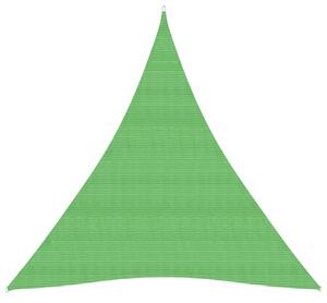Pânză parasolar, verde deschis, 3x4x4 m, HDPE, 160 g/m²