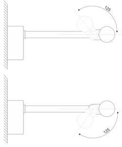 Aplica LED pentru oglindă de baie MIRROR, LED/6W/230V, 4000K, IP44, 40 cm, negru