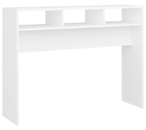Masă consolă, alb, 105x30x80 cm, PAL