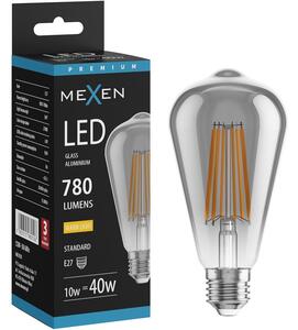 Mexen Vintis, Bec LED cu filament E27, ST64, 10 W, alb cald 2700K, fumuriu, L152-E27-1027-70