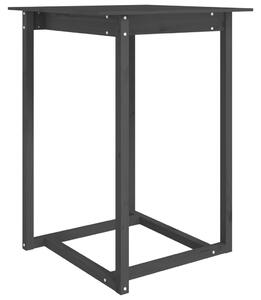 Masă de bar, gri, 80x80x110 cm, lemn masiv de pin