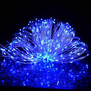 VidalXL Instalație luminoasă 400 micro LED-uri albastru 8 funcții 40 m
