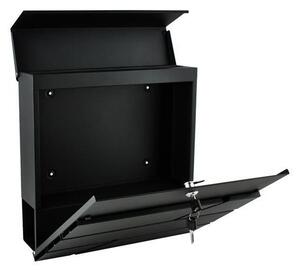 Cutie postala exterior, otel galvanizat, spatiu ziare, antracit, 37x36.7x10 cm
