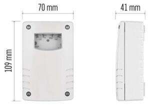 Întrerupător crepuscular 1800 W / 230 V, IP65, alb