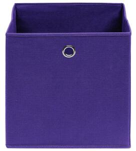 Cutii de depozitare 4 buc. violet, 28x28x28 cm, textil nețesut