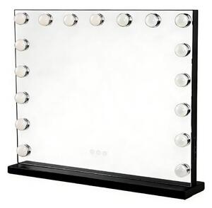 Brilagi - Oglindă de machiaj HOLLYWOOD LED reglabilă, 15W, 230V, 60x50 cm, neagră