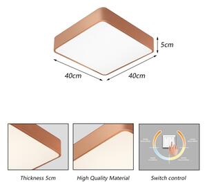 Brilagi - Plafonieră LED POOL/36W/230V 3000/4000/6000K 40x40 cm bronz