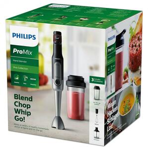 Blender Philips Viva Collection HR2652/90, 800 W, 500 ml, Otel inoxidabil, ProMix, SpeedTouch, Negru