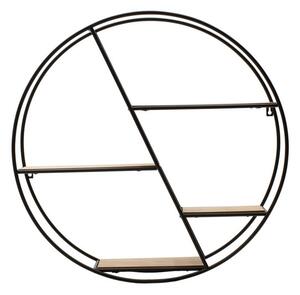 Raft Suspendat Model Xzavier, Nuc/Negru, 60x13x60 cm