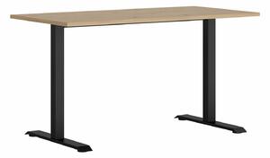 Birou Nolremi 1468x16x7cm, Negru, Stejar artizan