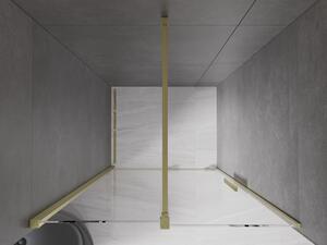 Mexen Velar ușă de duș culisantă 90 cm, transparent, auriu cu aspect periat - 871-090-000-01-55