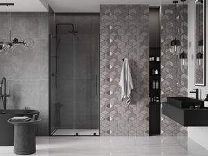 Mexen Velar ușă de duș culisantă 90 cm, transparent, neagră - 871-090-000-01-70